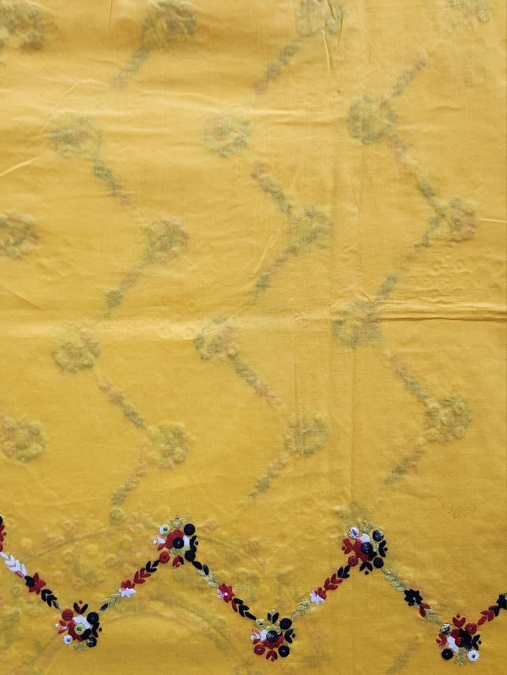 Lawn hand embroidered shirt