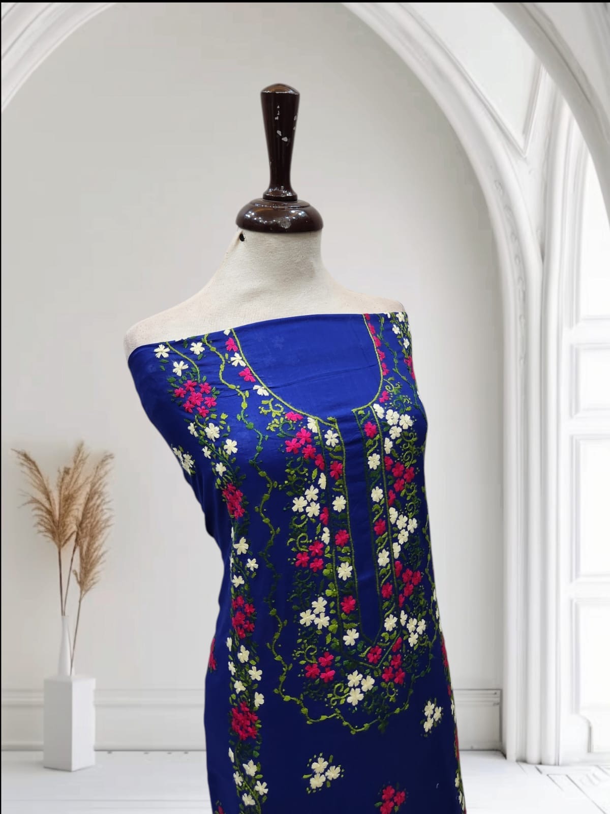 Lawn hand embroidered shirt