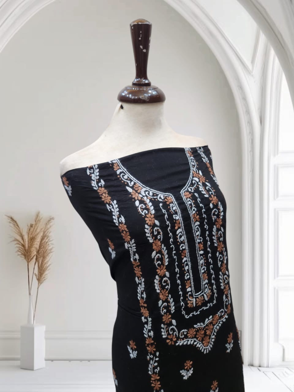 Lawn hand embroidered shirt