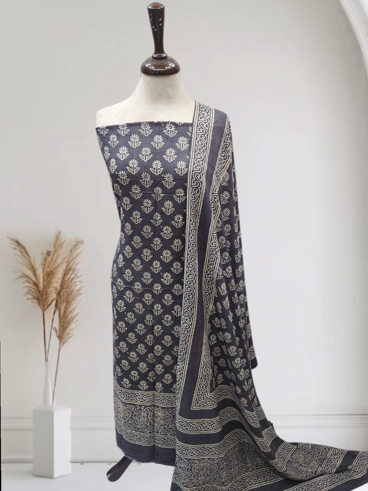 Natural dyed linen 2pc