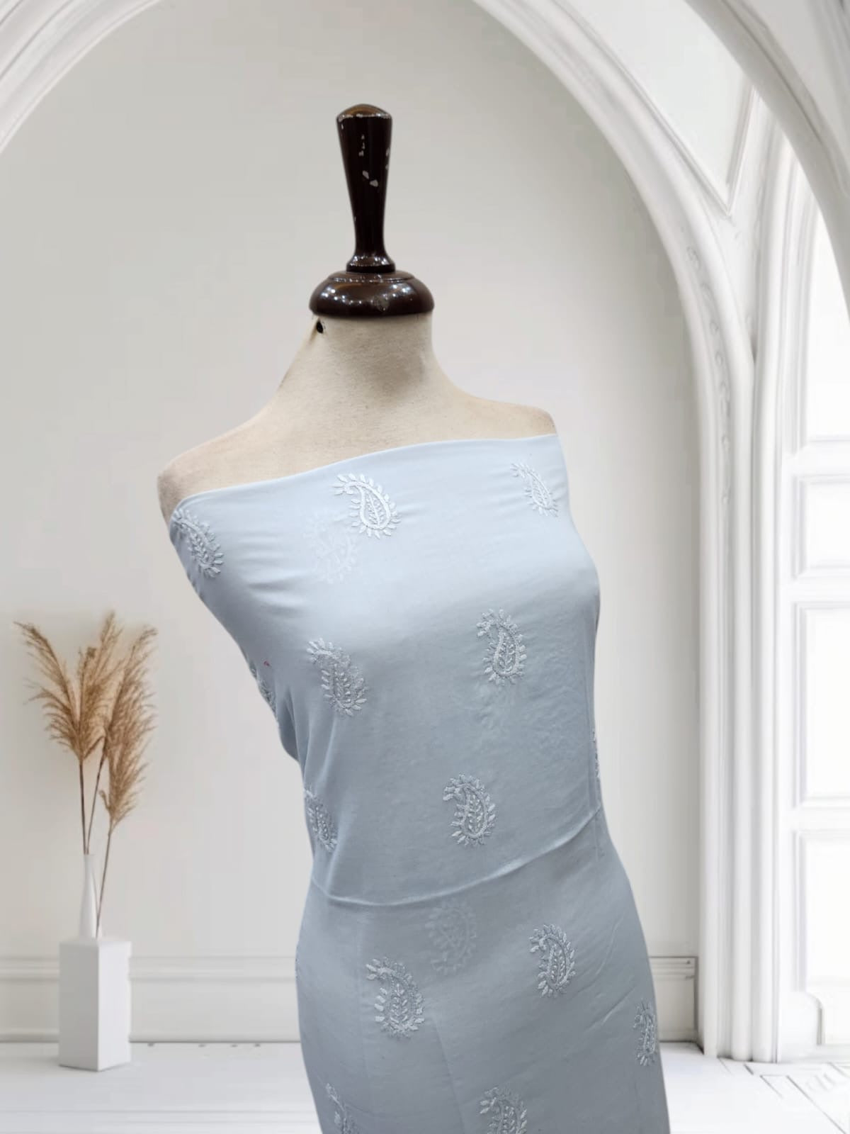 Lawn hand embroidered shirt