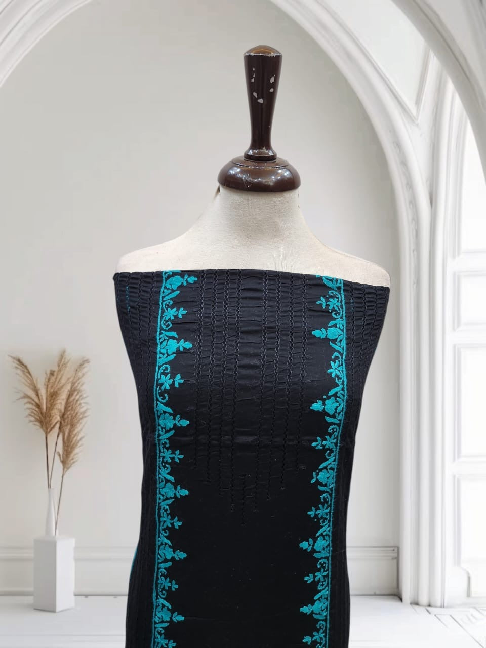 Tarkashi lawn hand embroidered shirt