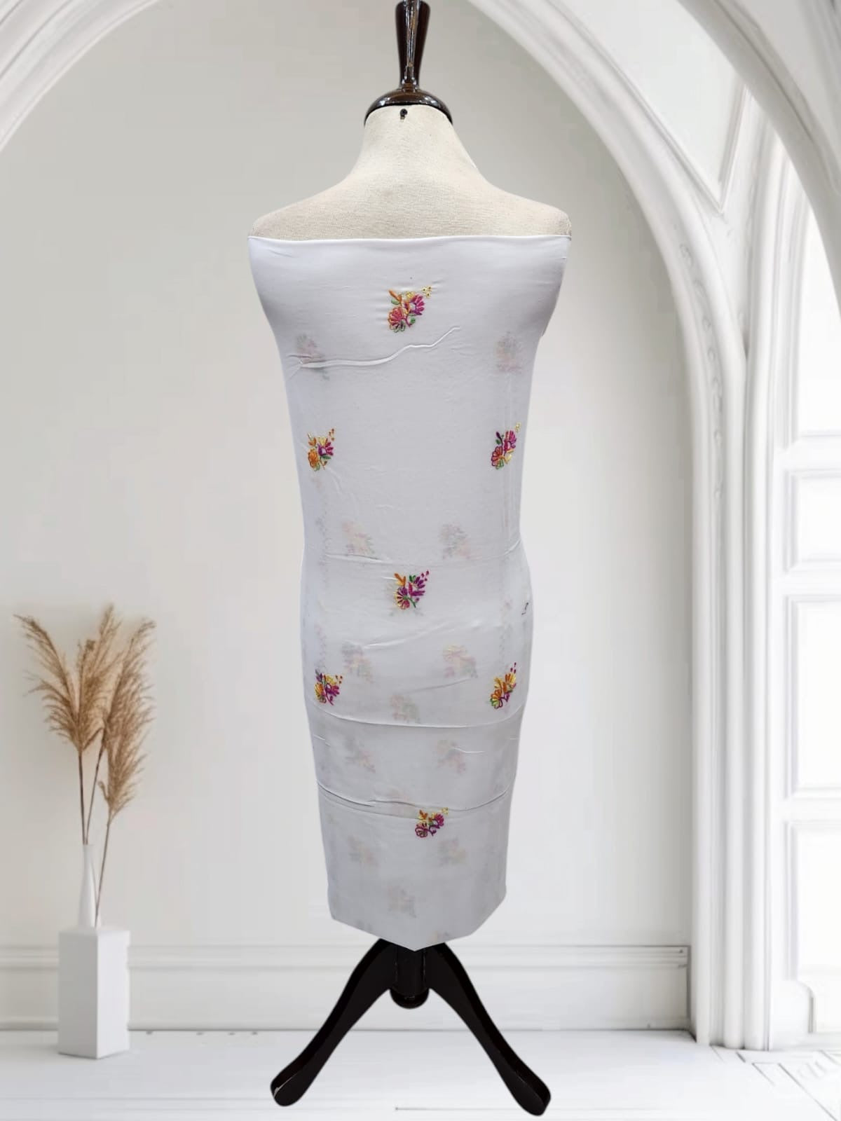 Tarkashi lawn hand embroidered shirt