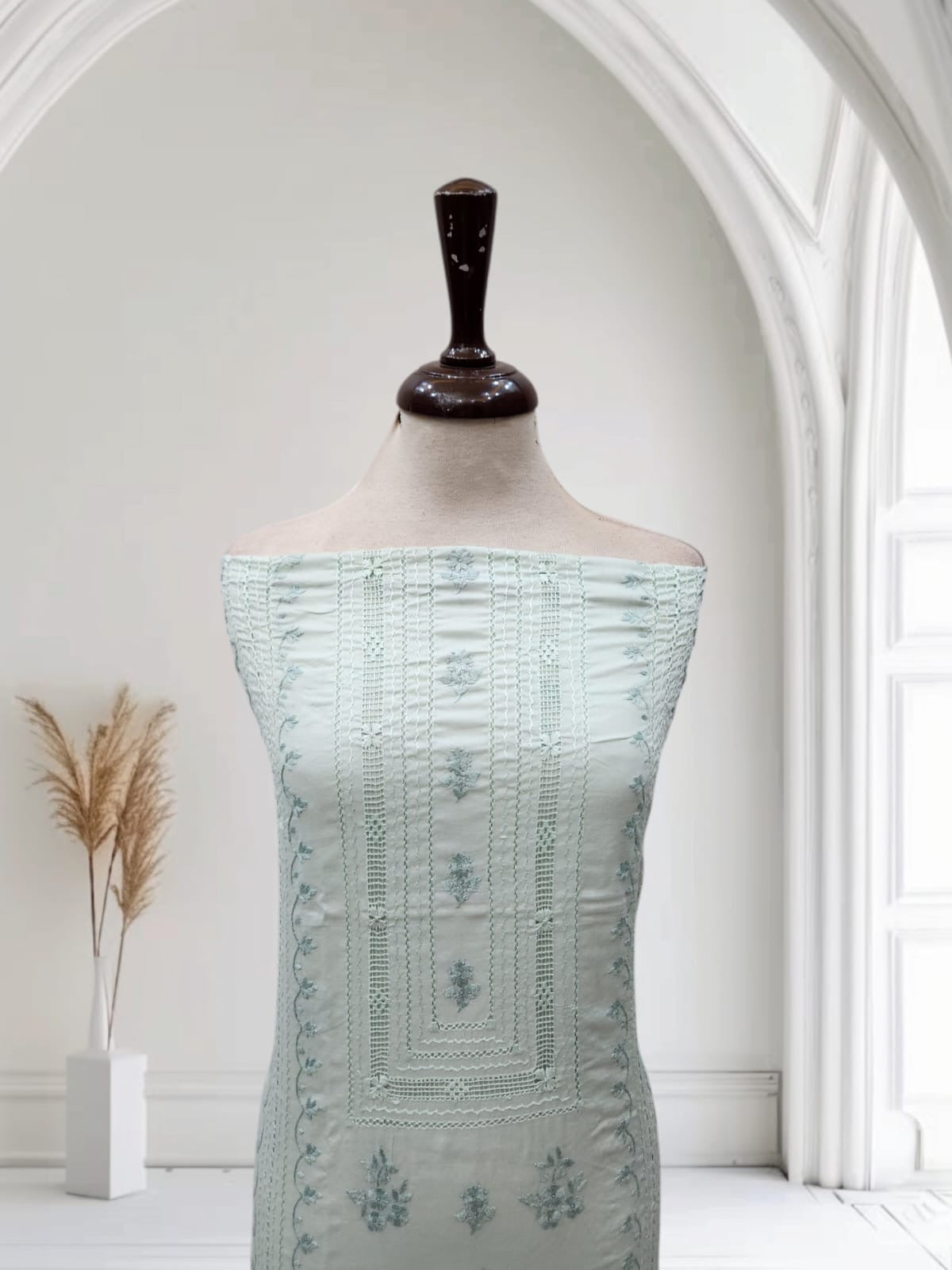 Tarkashi Lawn hand embroidered shirt