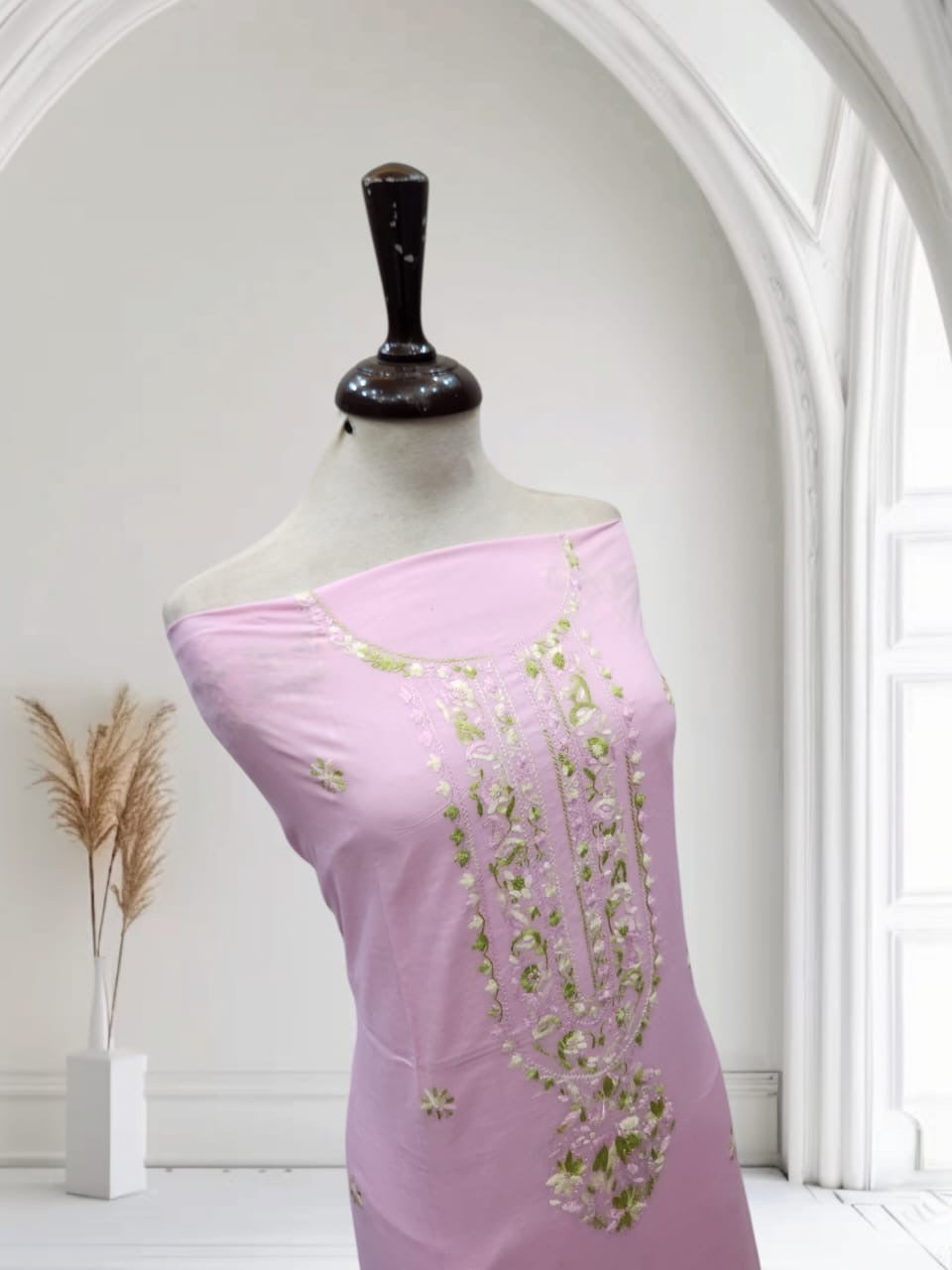 Lawn hand embroidered shirt