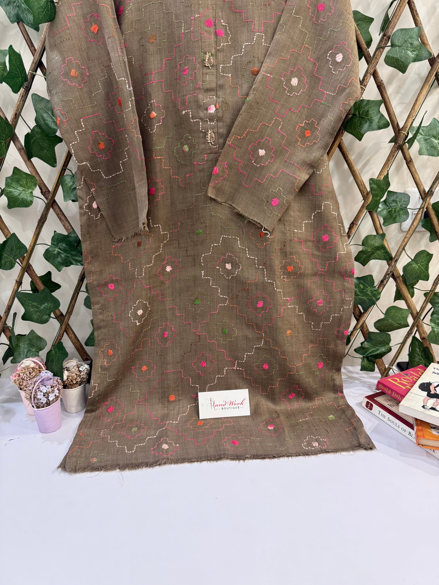 Pashmina kantha Kurta Size small