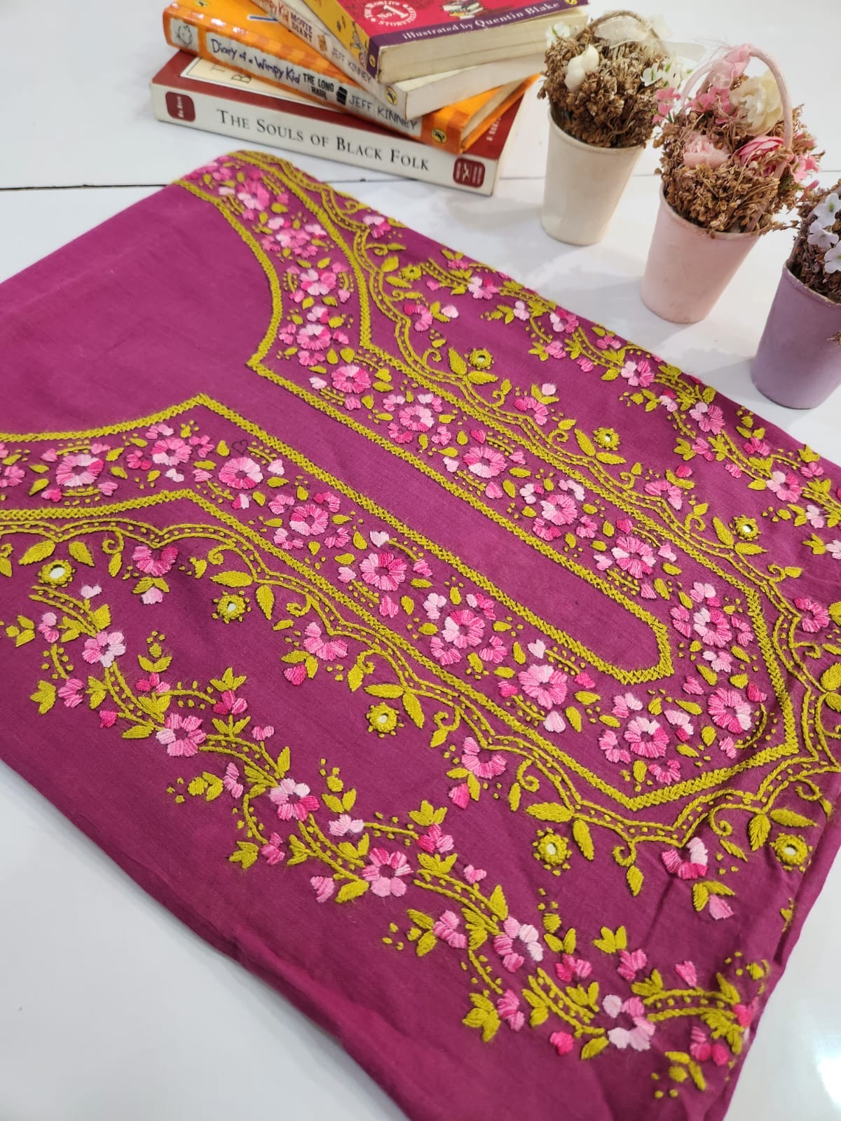Bambino hand embroidered lawn shirt