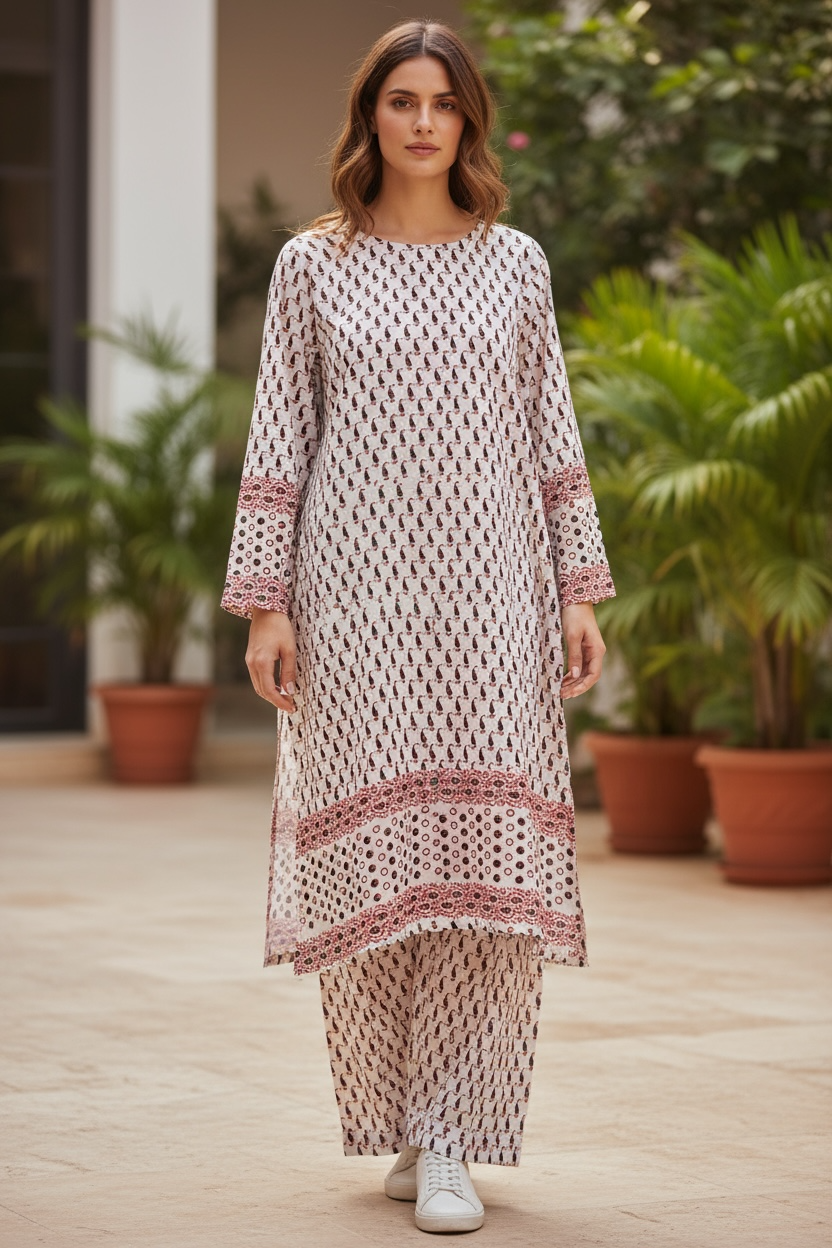 Linen Handmade Block Print Shirt and Trouser