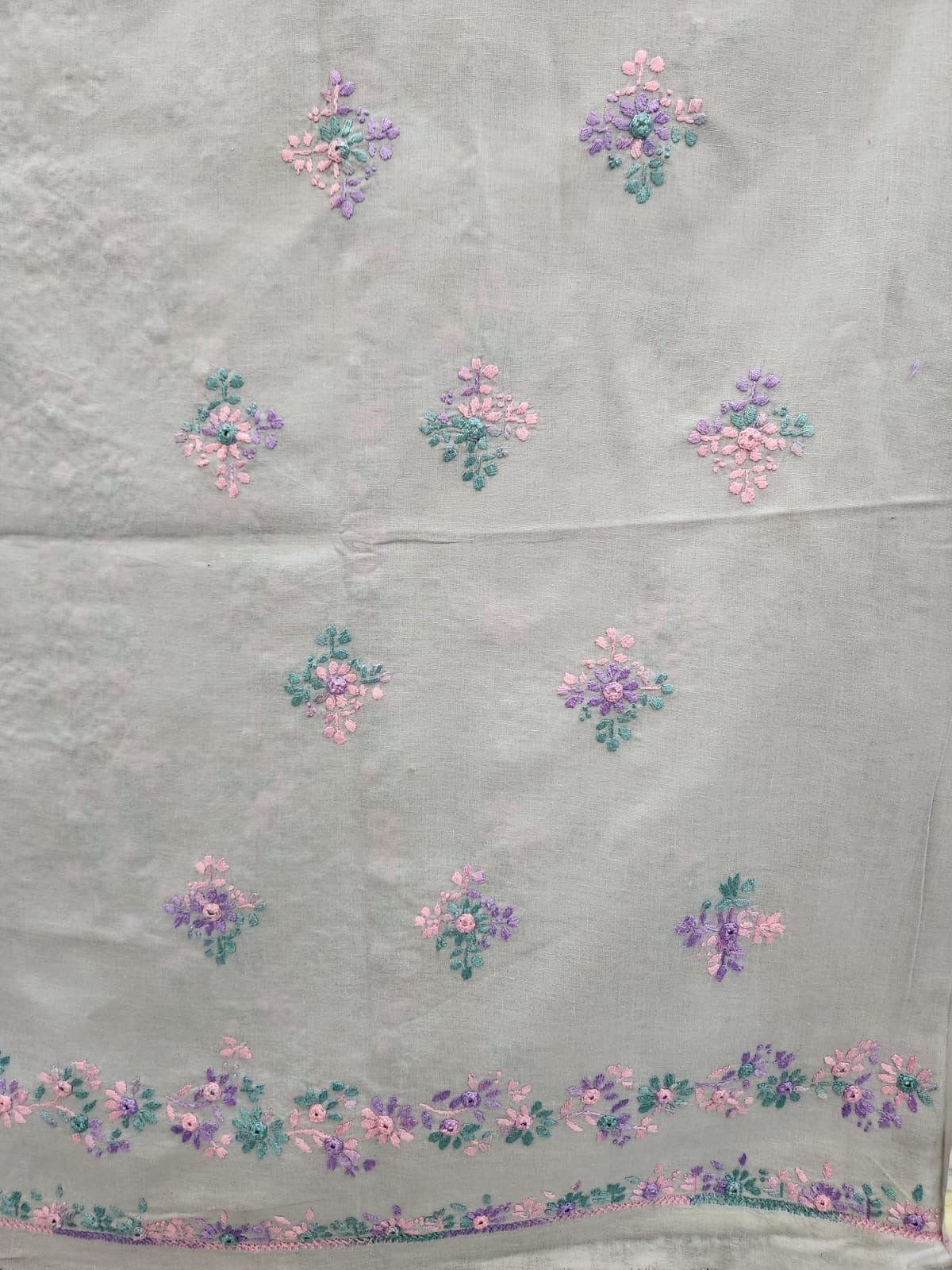 Budget friendly hand embroidered lawn shirt