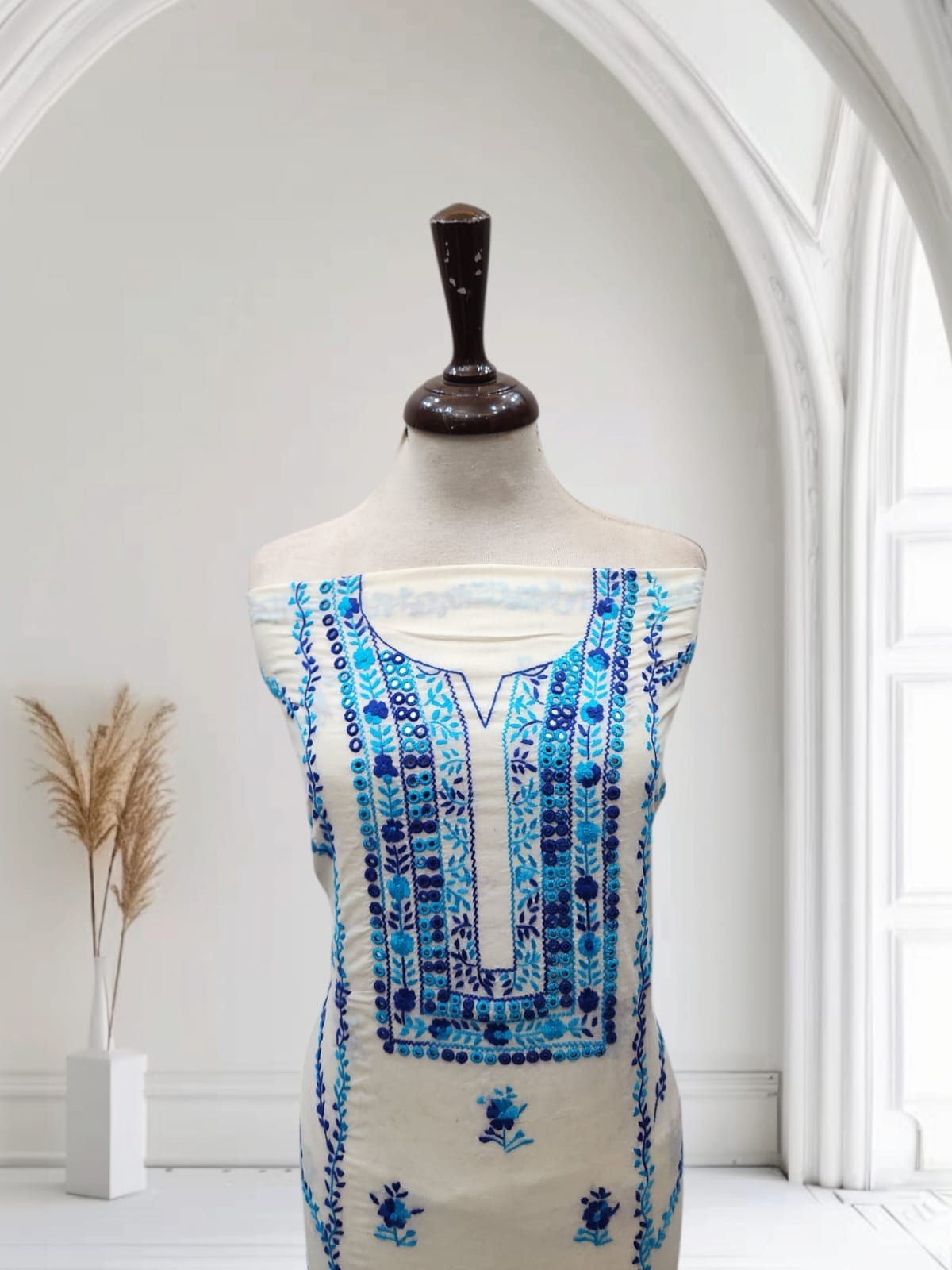 Lawn hand Embroidered shirt different pattern
