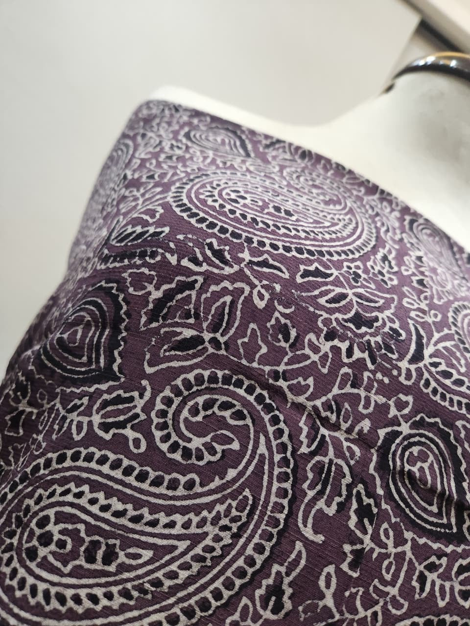Raw silk natural dyed shirt