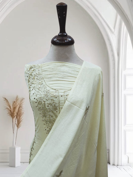 Pure Lawn Lemons Gota with Mukesh 2pc Sale