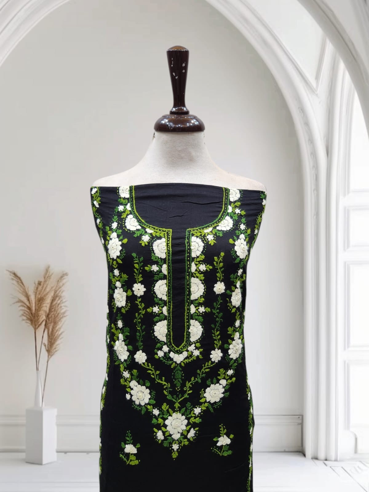 Artistic handcraftes lawn shirt
