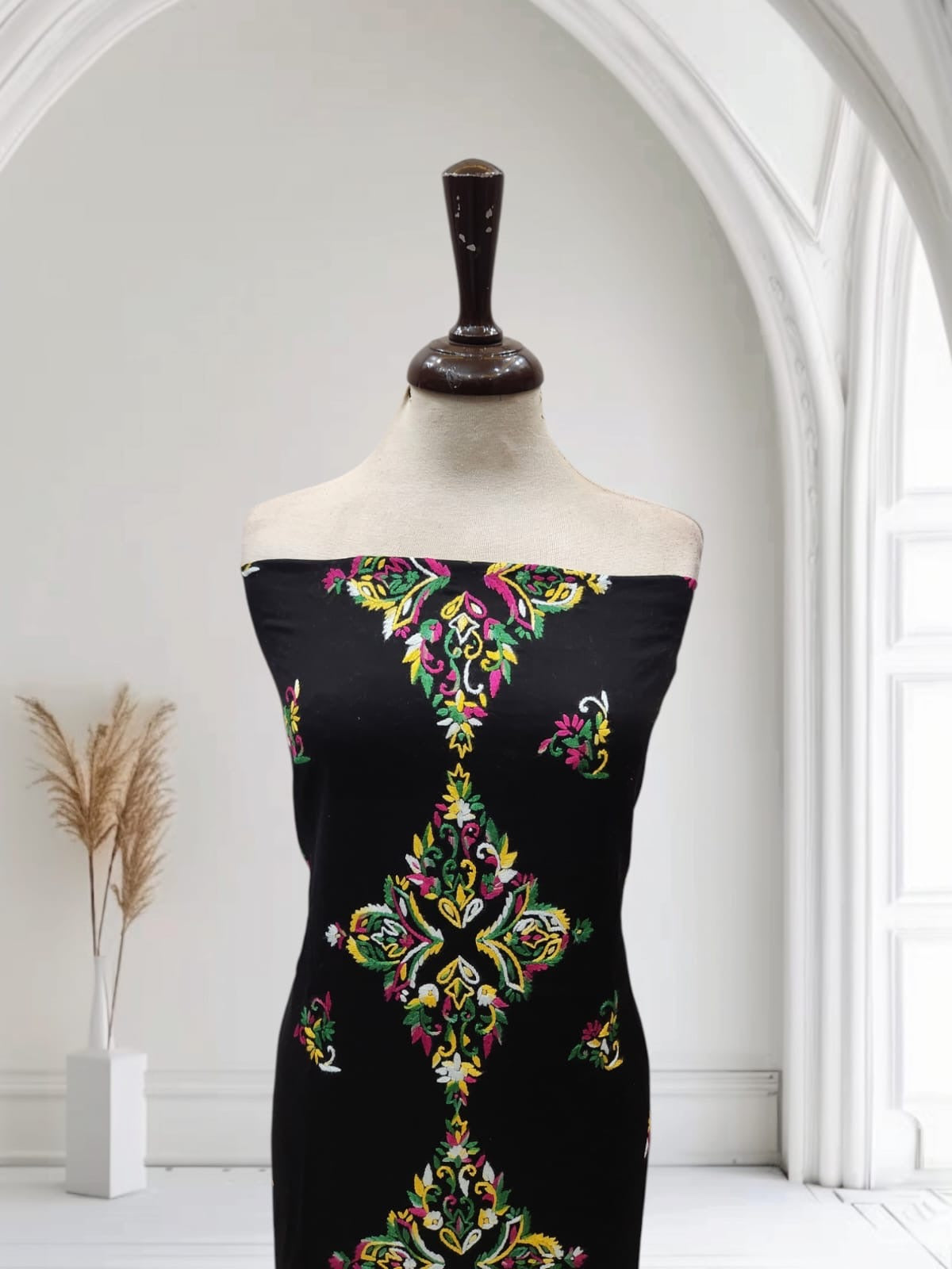 Lawn hand embroidered shirt