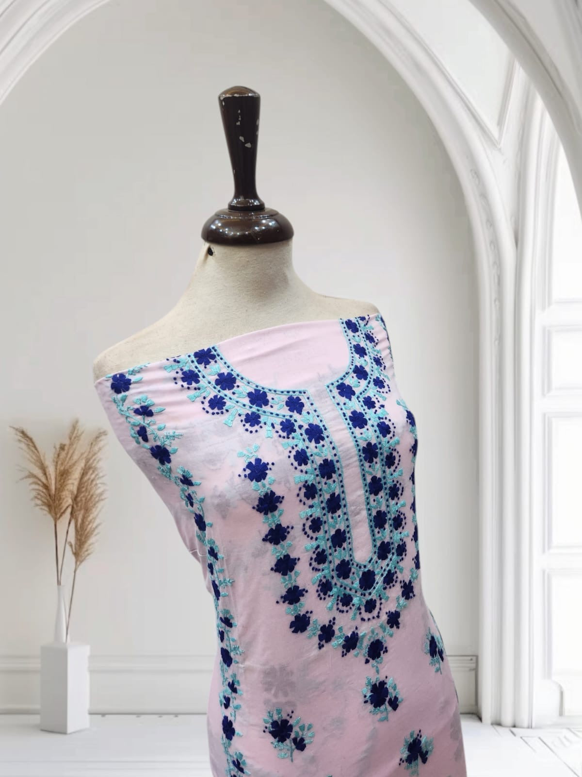 Lawn hand embroidered shirt