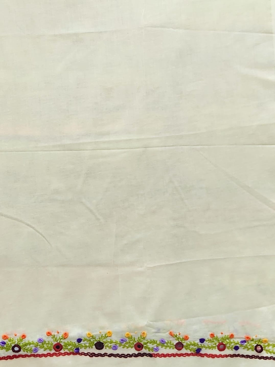 Royal hand embroidered lemon shade lawn shirt