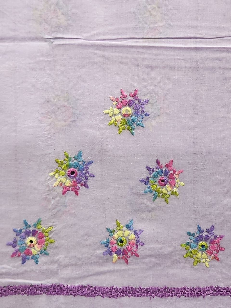 Tarkashi lawn hand embroidered shirt