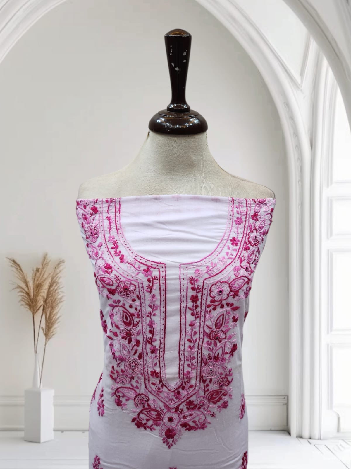 Premium design lawn hand embroidered shirt