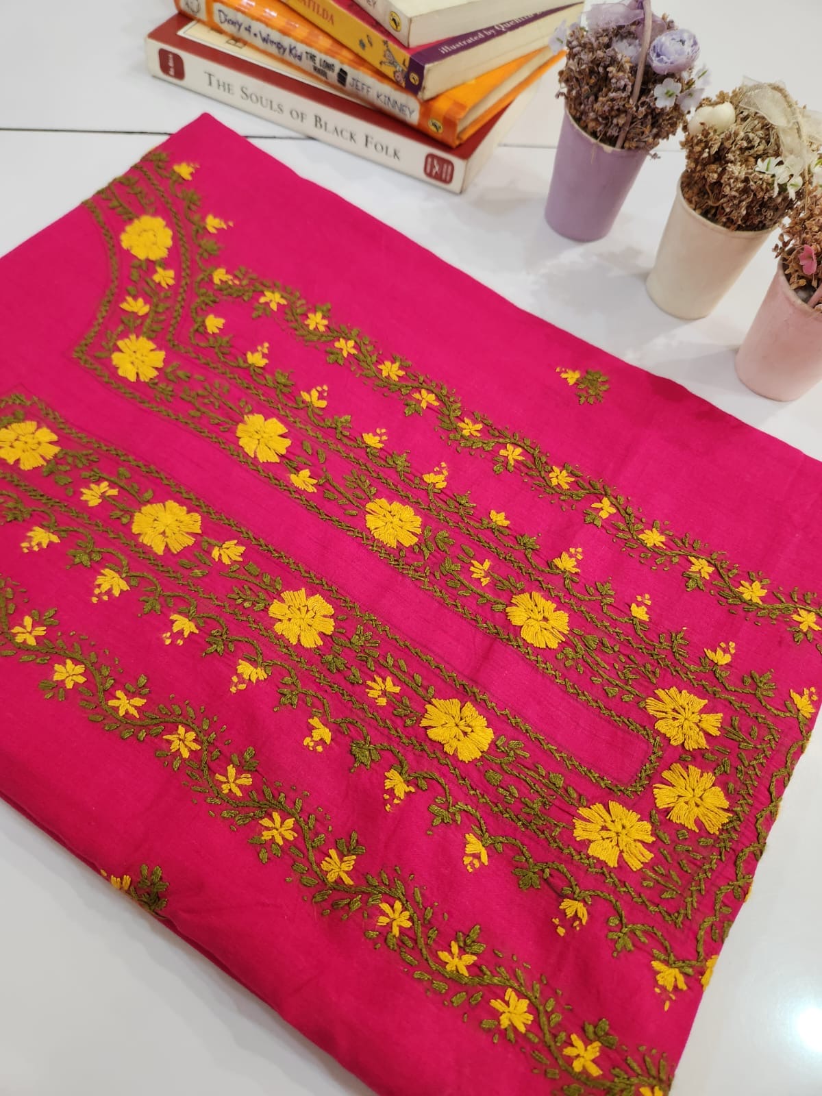 Hand embroidered lawn budget shirt