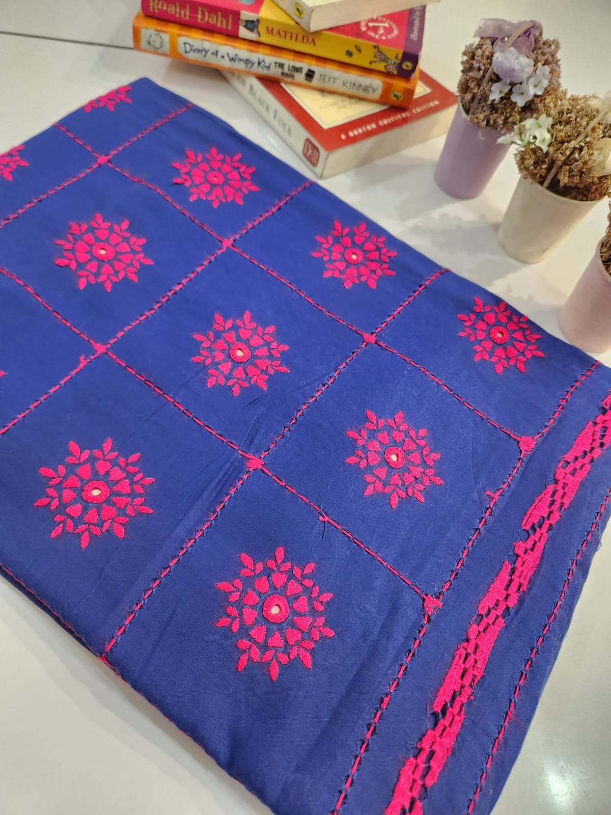 Tarkashi Lawn hand embroidered shirt