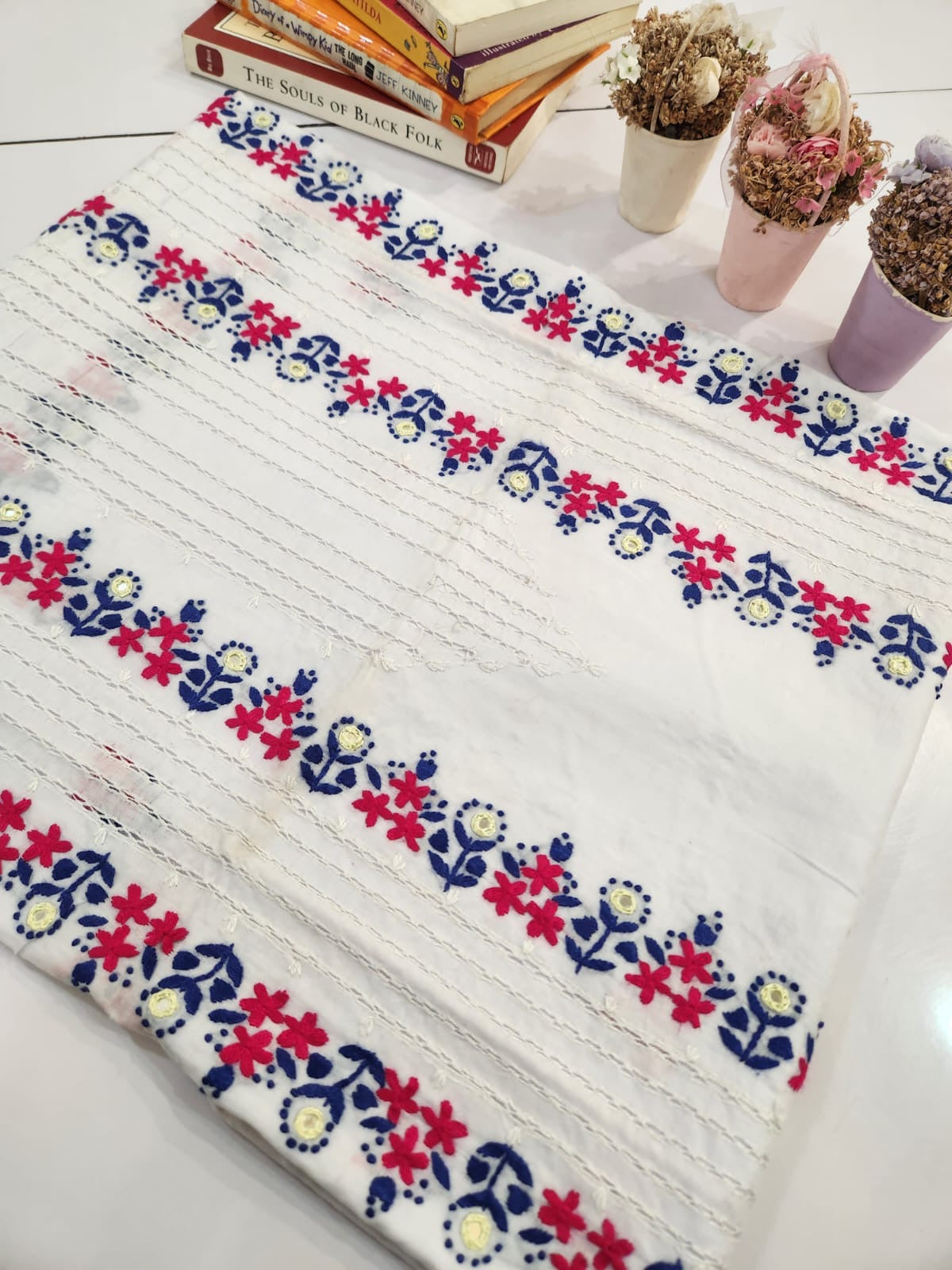 Tarkashi lawn hand embroidered shirt