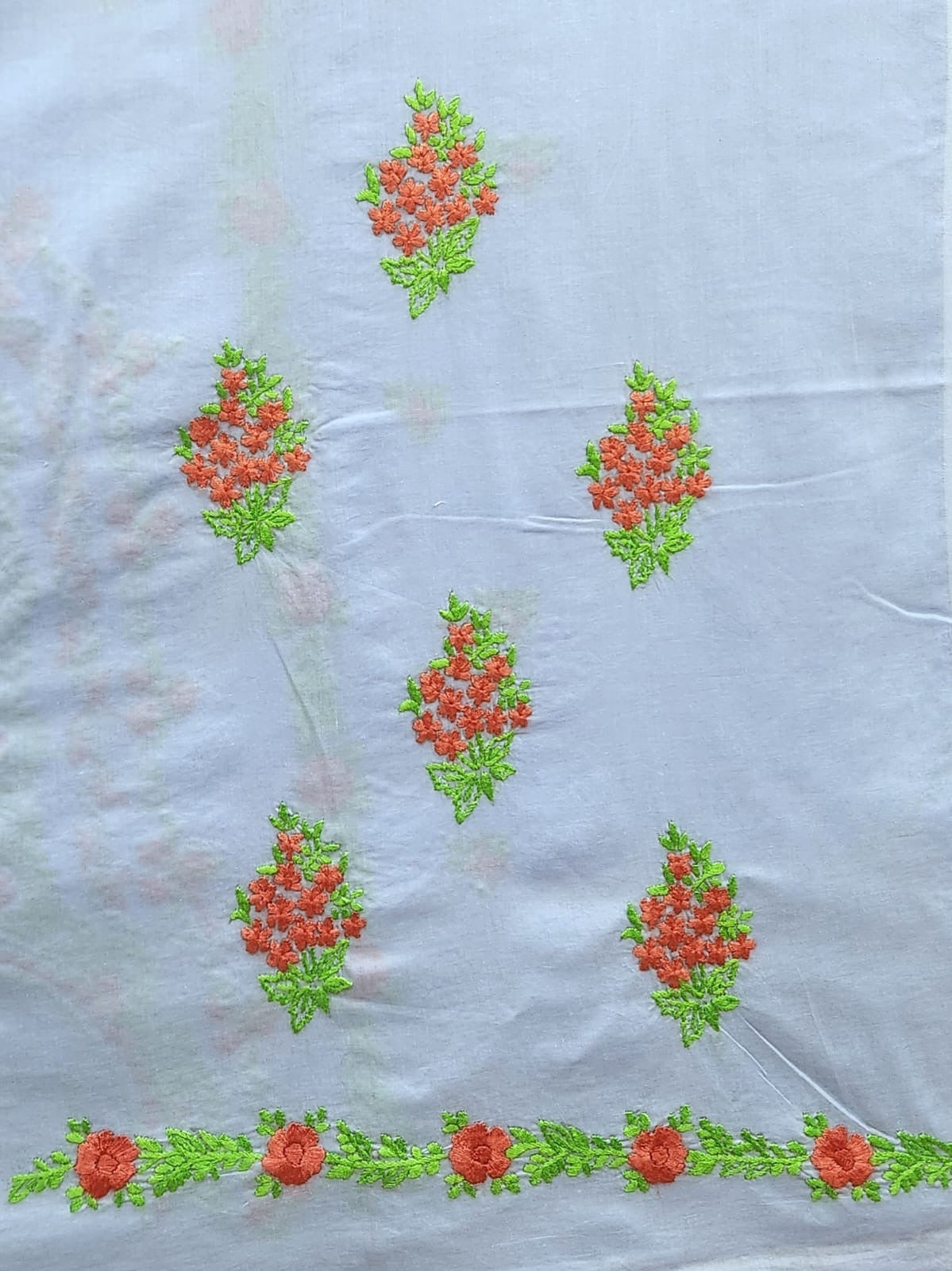 Lawn hand embroidered shirt