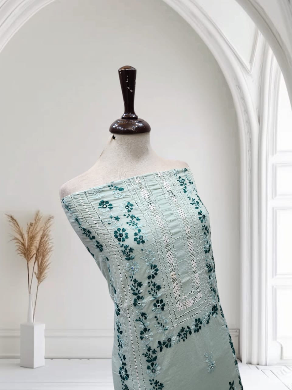 Tarkashi lawn Hand embroidered shirt