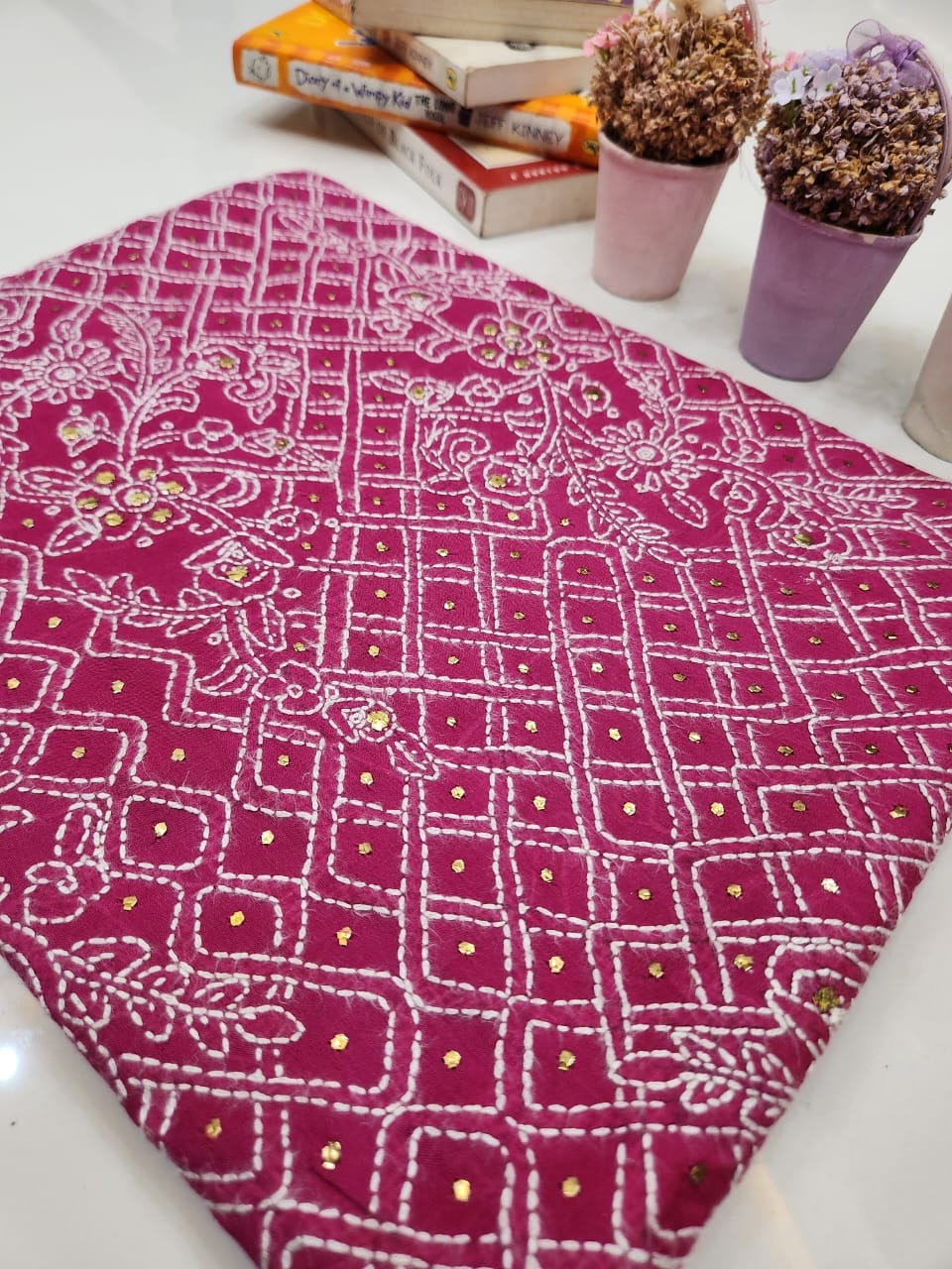 Chikankari Mukesh Lawn shirt