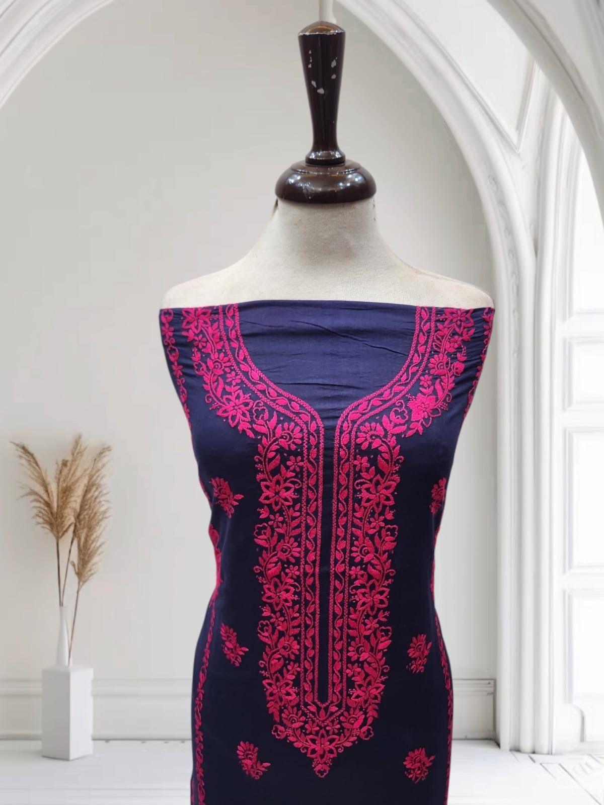 Lawn hand embroidered shirt