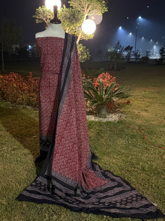 Lawn Natural dyed Shirt and dupatta