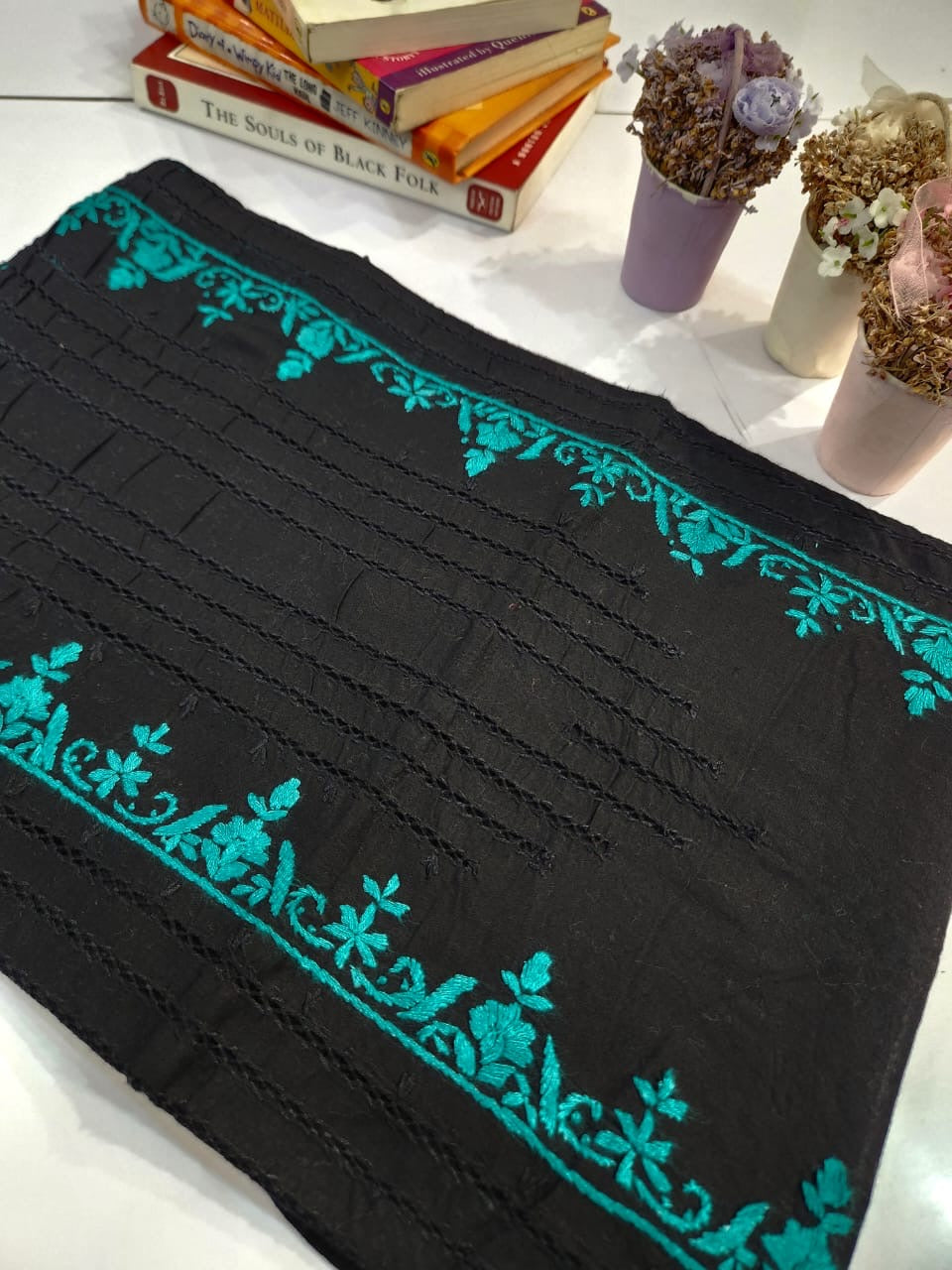 Tarkashi lawn hand embroidered shirt