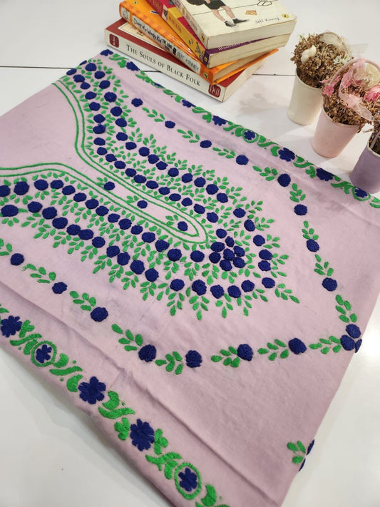 Lawn hand embroidered shirt