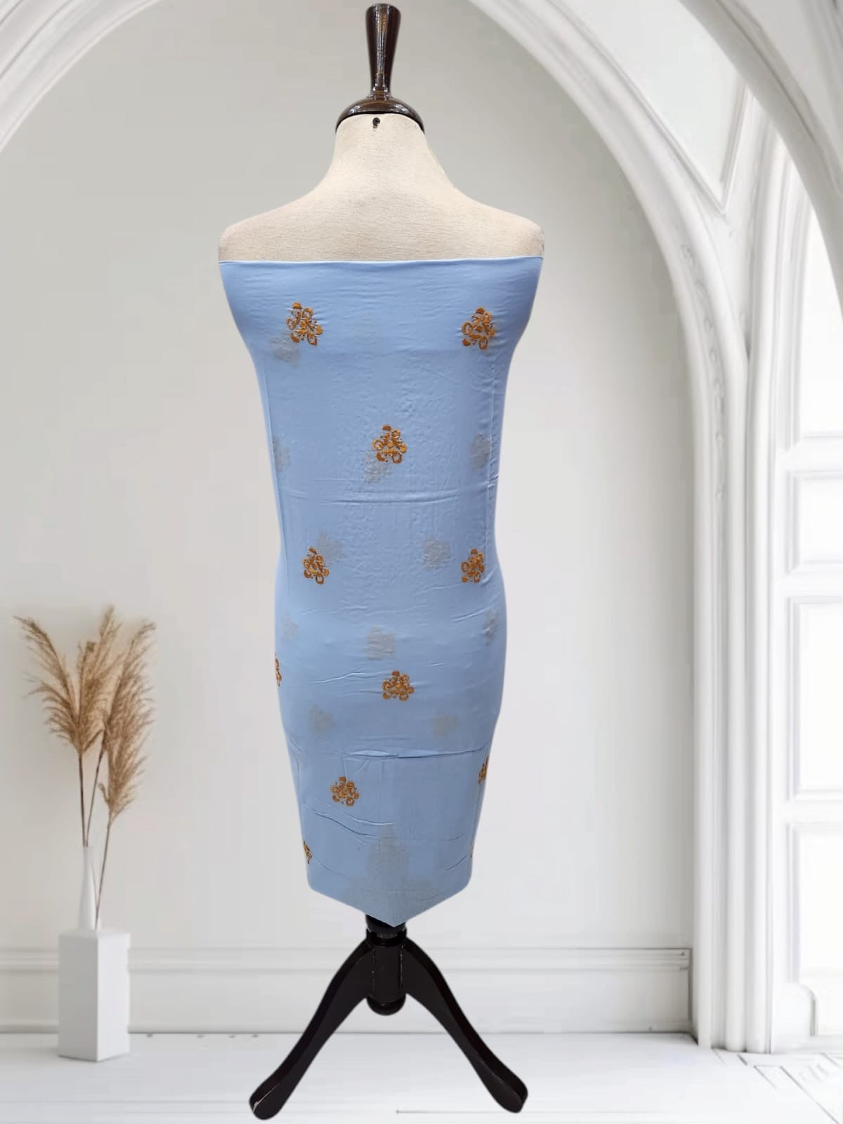 Lawn hand embroidered shirt