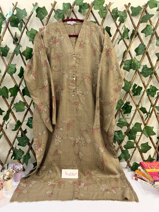 Pashmina Kantha kurta size Large