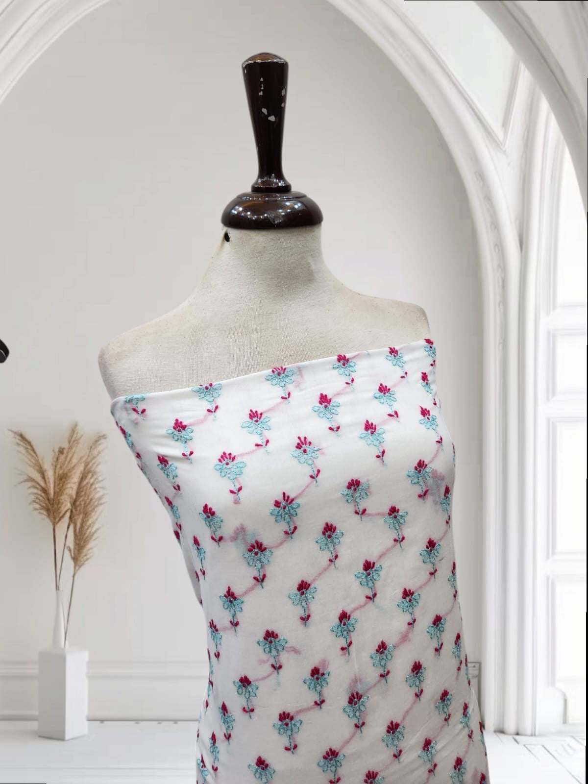 Lawn Jaal hand embroidered shirt