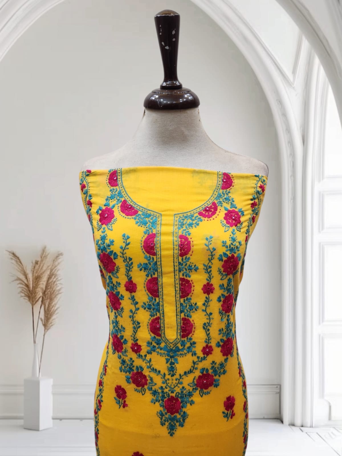 Best for basant Lawn hand embroidered shirt