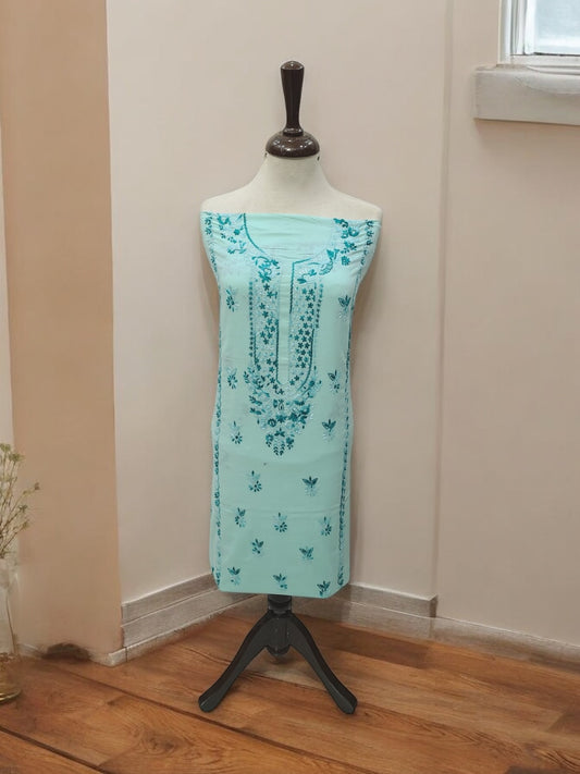 Lakhnawi style neckline lawn 2pc