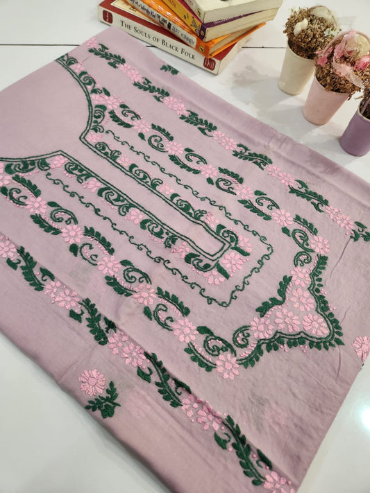 Lawn hand embroidered shirt