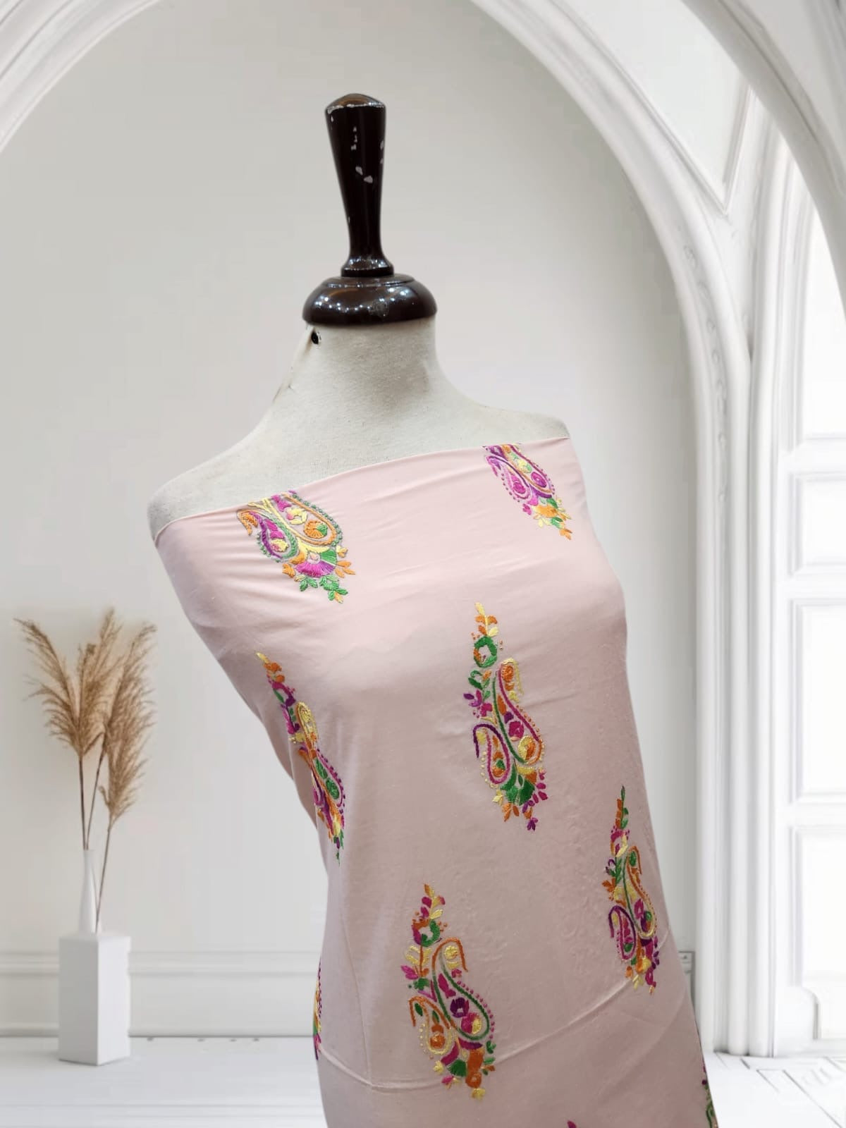 Branded lawn hand embroidered shirt