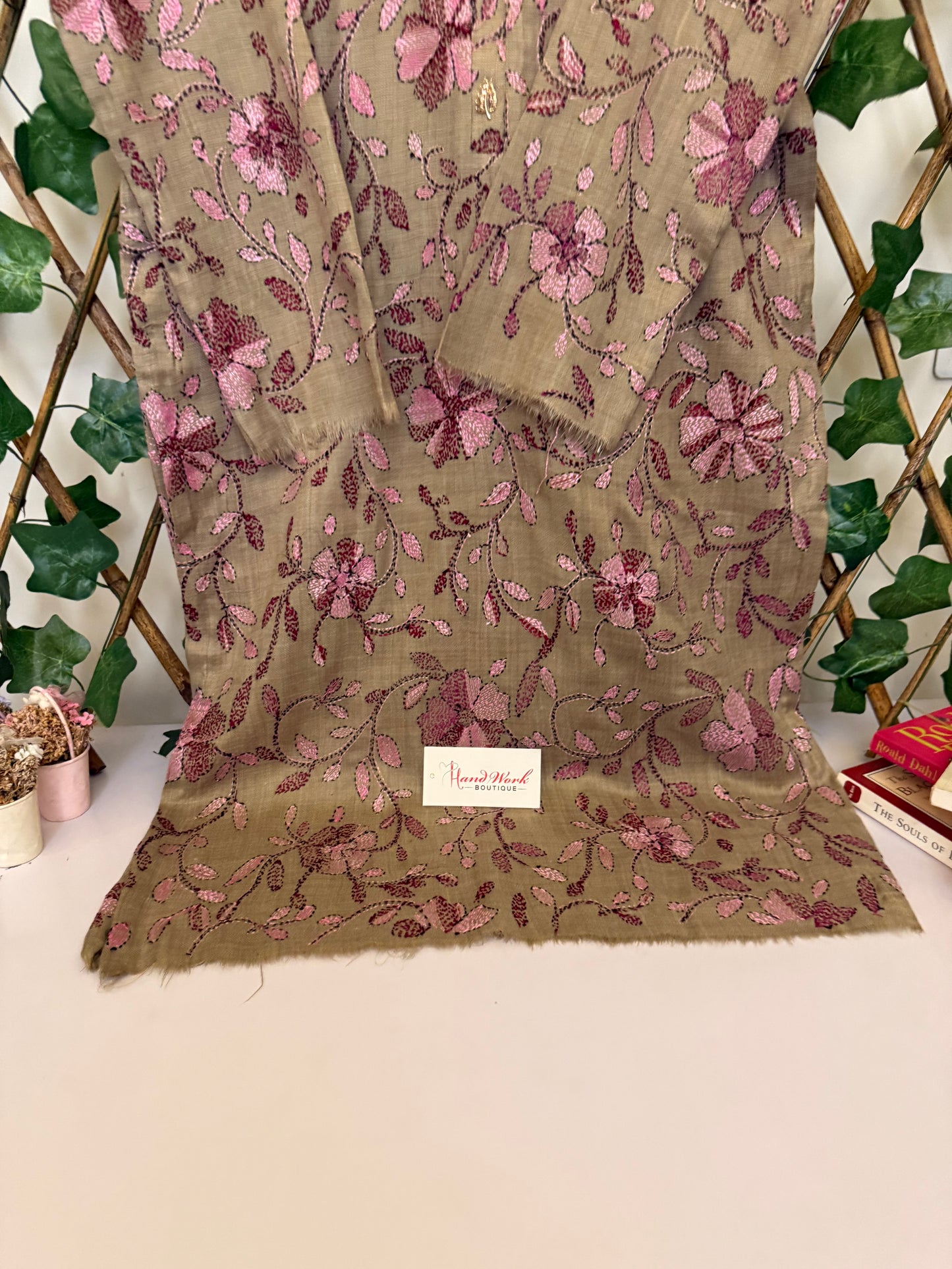 Pashmina kantha kurta size medium