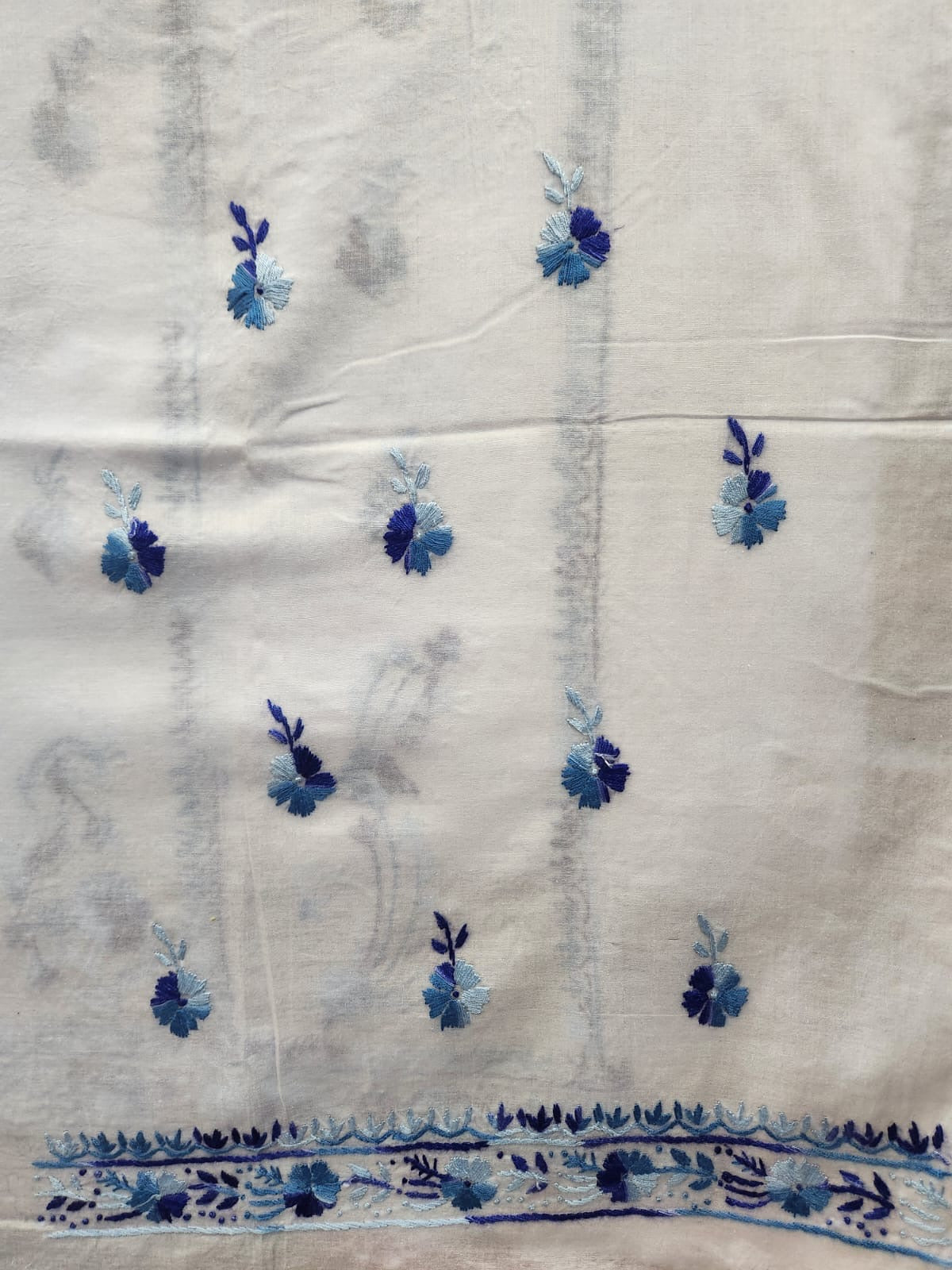 Premier style Lawn hand embroidered shirt