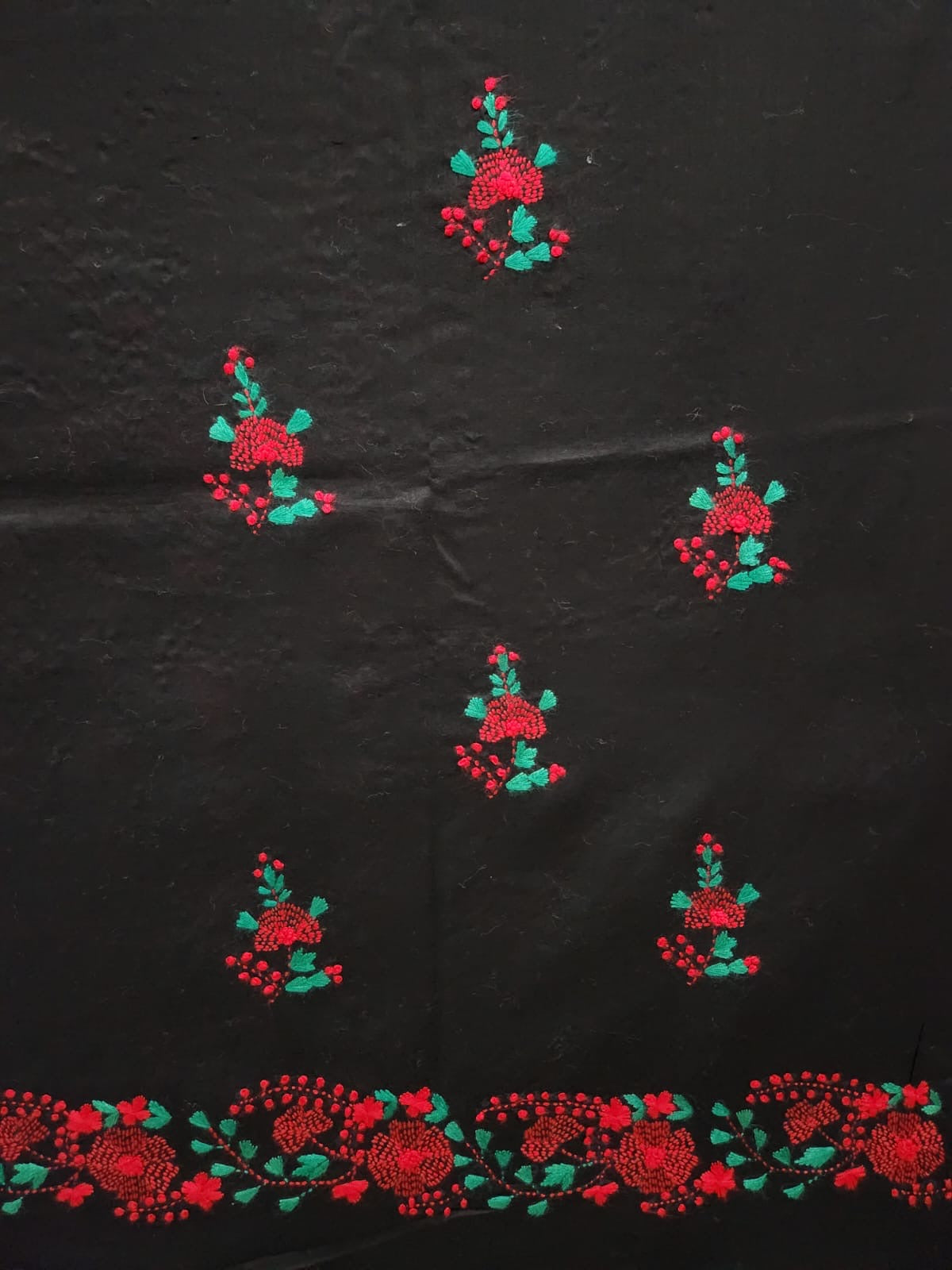 Lawn hand embroidered shirt