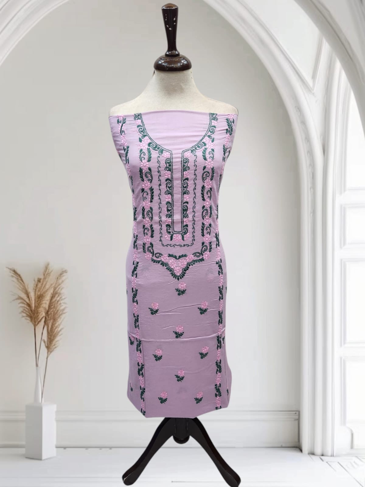 Lawn hand embroidered shirt