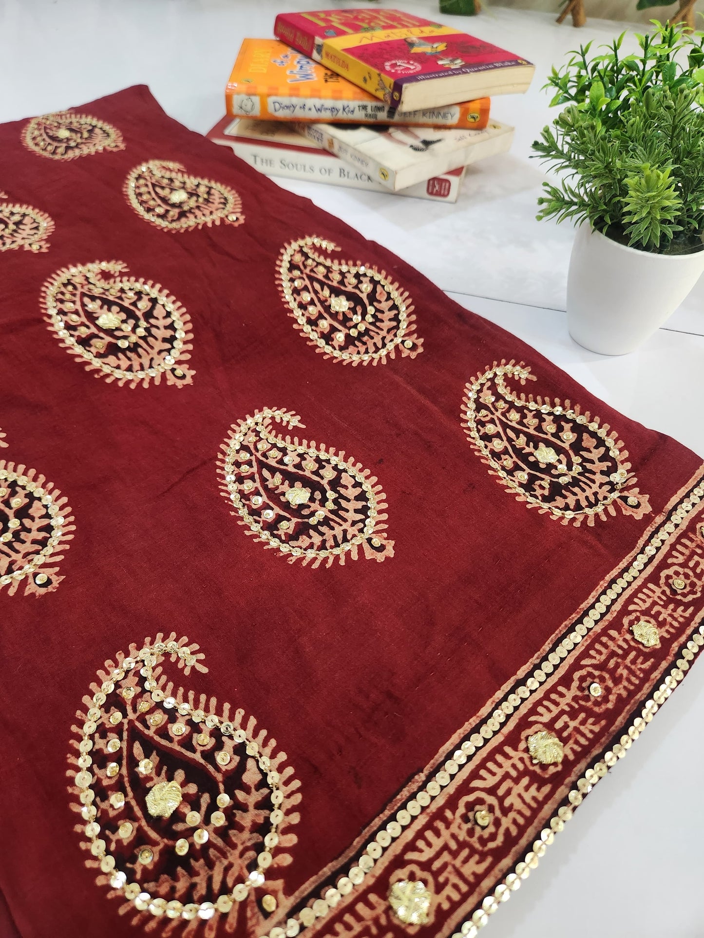 Farshi Shalwar Lawn Adda Work Stitched