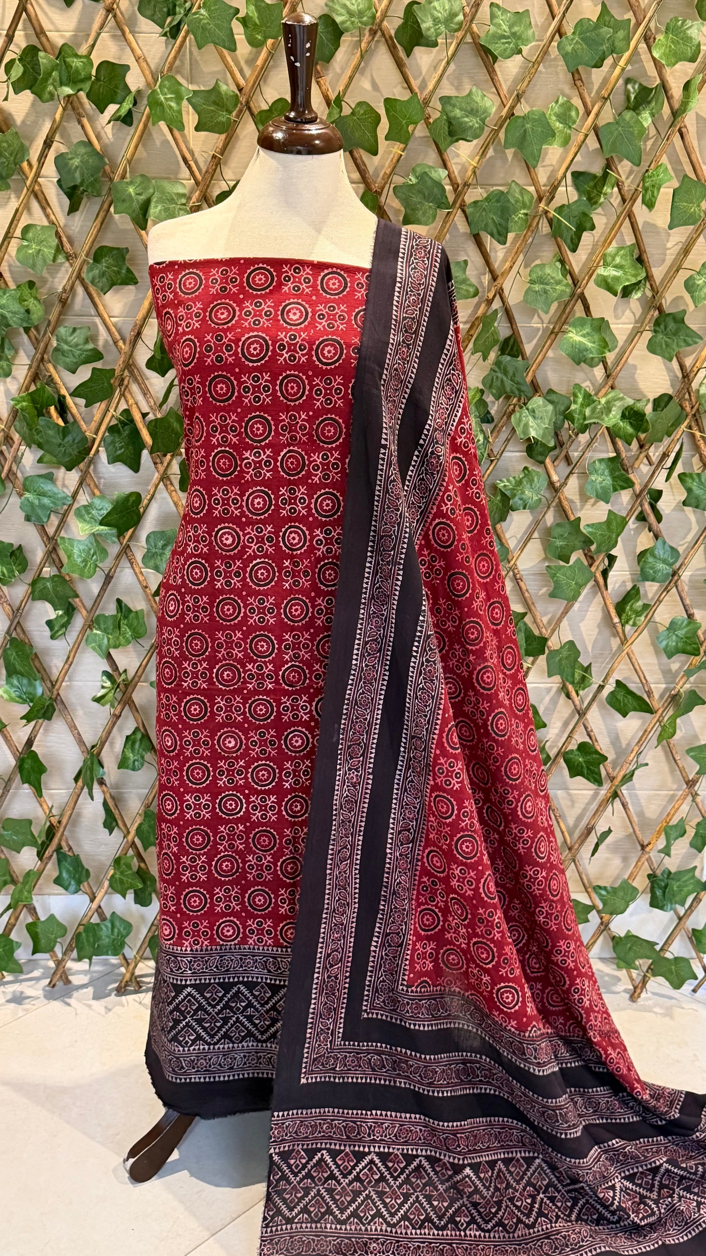 Lawn Natural dyed Shirt and Dupatta