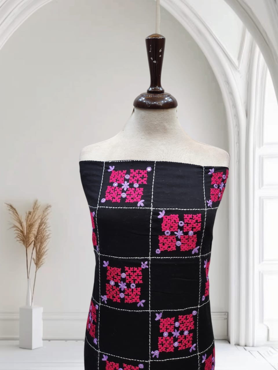 Tarkashi lawn hand embroidered shirt