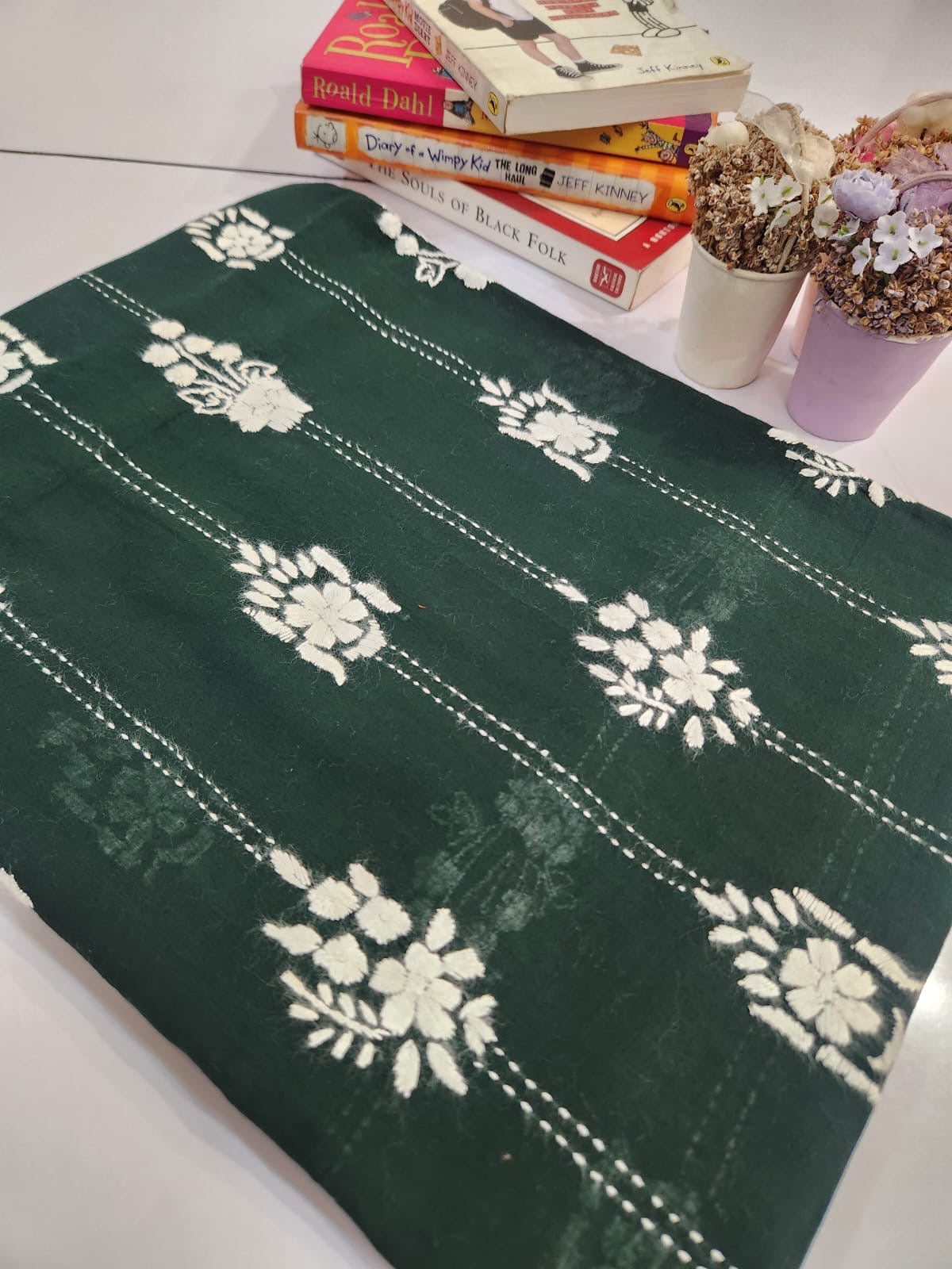 Lawn hand embroidered Jaal shirt