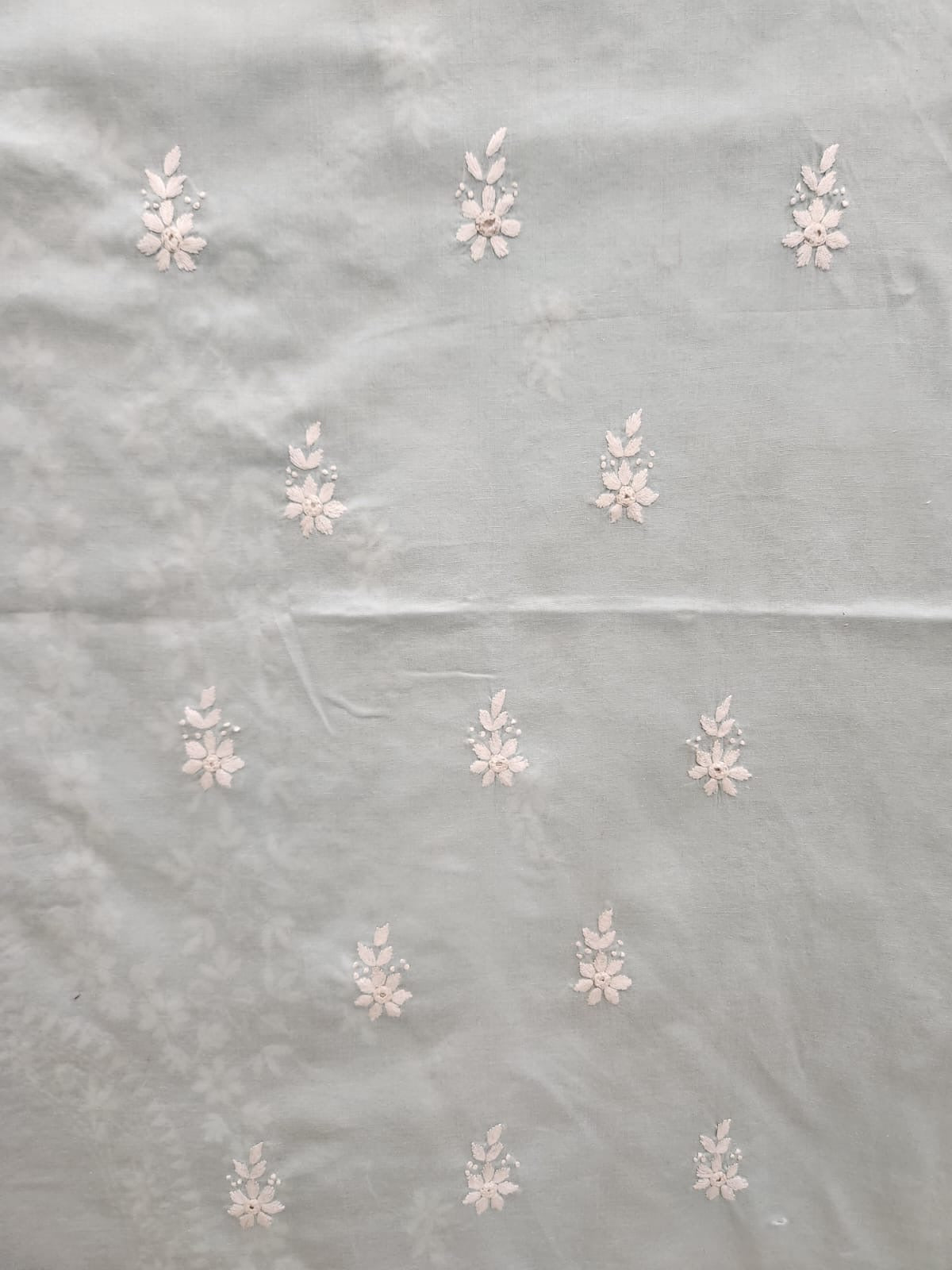 Budget friendly lawn hand embroidered shirt