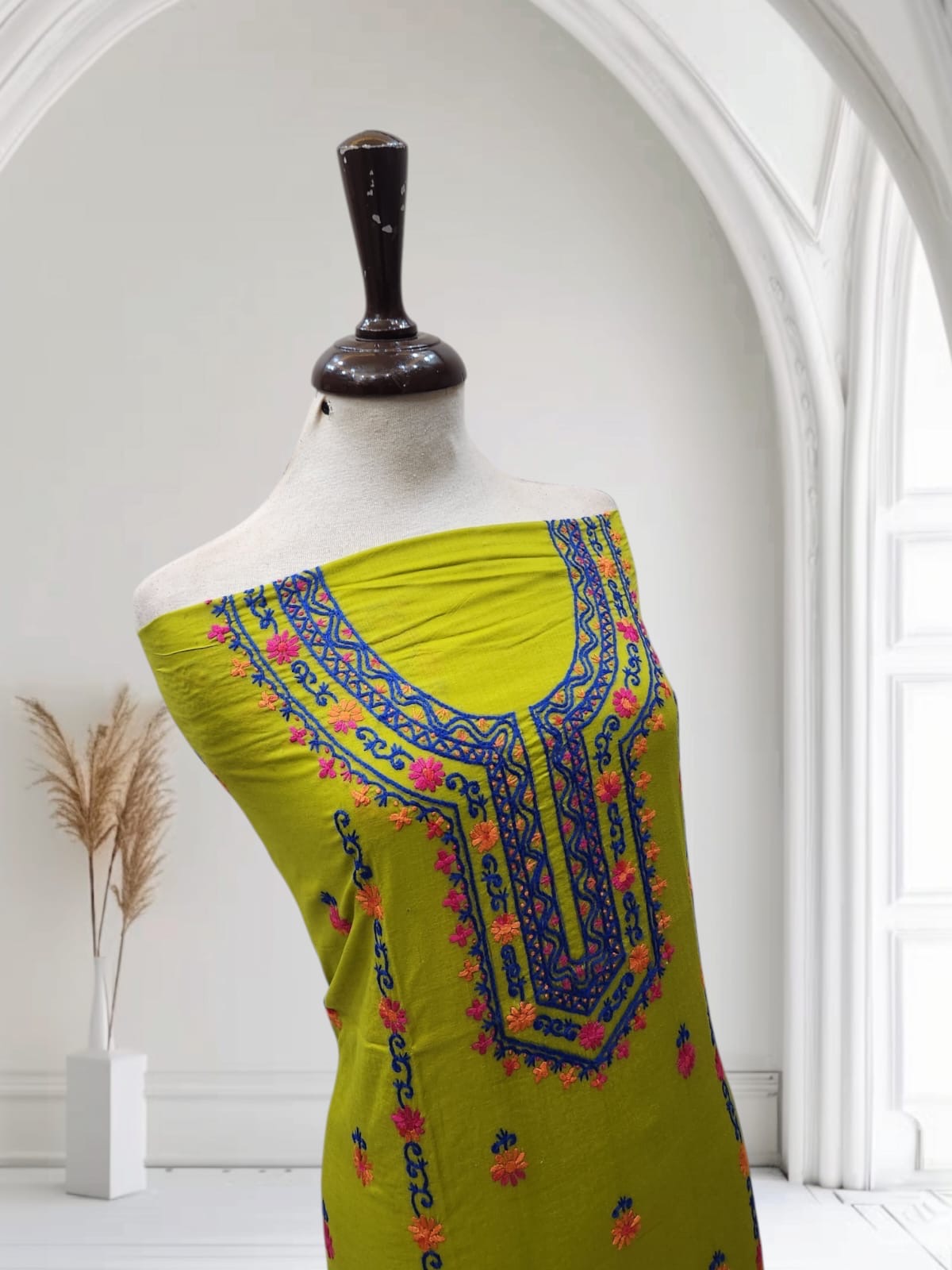 Lawn hand embroidered shirt