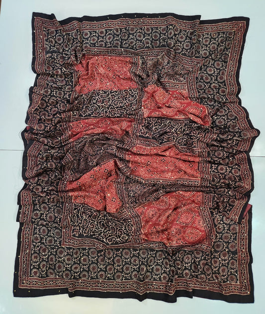 Lawn Natural dyed Mukesh studs Shawl